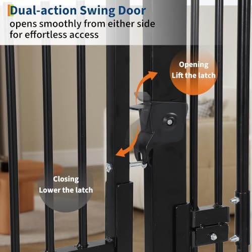 Garvee 71'' Extra Tall Cat Gate for Doorway, 30.3"-40.9" Width Adjustable - Image 2