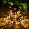 Sunflower Gifts for Women Sunflower Solar Lantern Birthday Gifts Mothers Day Gifts for Mom Grandma Sister Friend Garden Decor Metal Solar Hanging Lights Outside Decor for Yard Patio Porch Landscape by Fussion