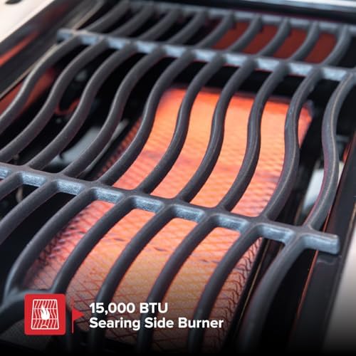 Nexgrill Deluxe 6-Burner Gas Grill, Ceramic Side Burner & Rotisserie Kit - Image 6