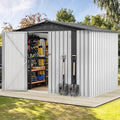 DWVO 7x5FT Outdoor Storage Shed with Secure Entrances & Air Circulation by DWVO