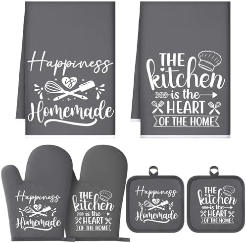 Sratte 6 Pcs Kitchen Decor Accessories Set, Kitchen, Dark Gray by Sratte