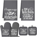 Sratte 6 Pcs Kitchen Decor Accessories Set, Kitchen, Dark Gray by Sratte