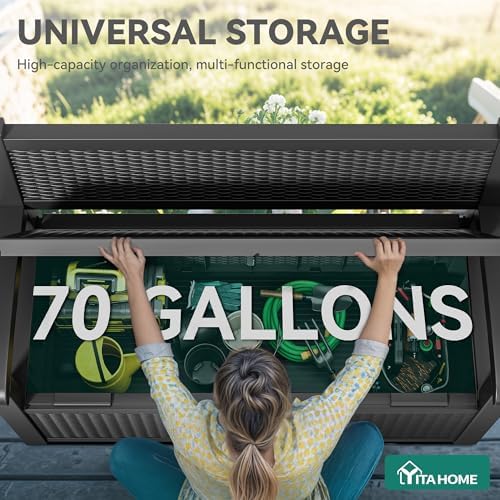 YITAHOME 70 Gallon Deck Bench with Storage - Image 4