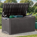 YITAHOME 100 Gallon Large Resin Deck Box Outdoor Storage Boxes for Patio by YITAHOME