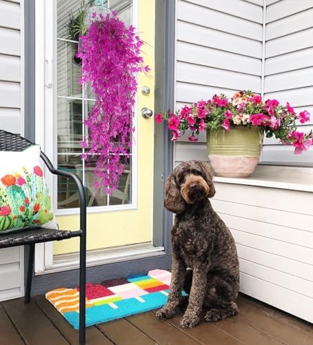 RECUTMS 3Pcs Fake Hanging Plant Artificial Ivy Leaf Faux Vine Plant Outdoor - Image 6