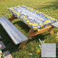 Picnic Table Cover with Bench Covers Camping Tablecloth Set with Pocket by pickyNproud