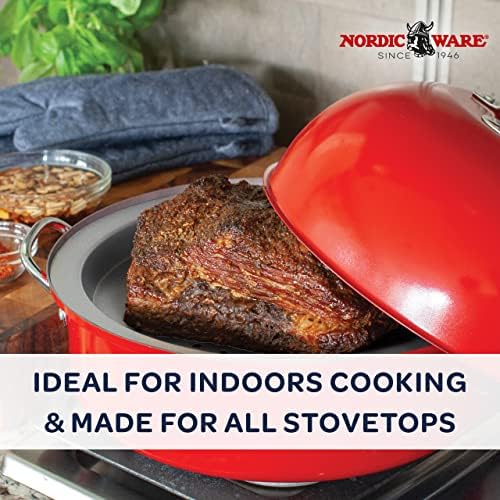 Nordic Ware Stovetop Kettle Smoker, Full Size, Red - Image 2