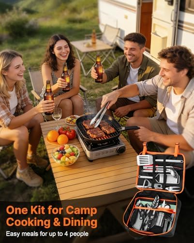 Gaialoop Camping Utensil Set, Camping Cooking Utensils & Kitchen Tools - Image 2