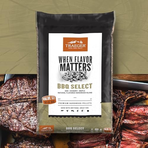 Traeger Grills BBQ Select 100% All-Natural Wood Pellets for Smokers and Pellet Grills, BBQ, Bake, Roast, and Grill, 30 lb. Bag - Image 6