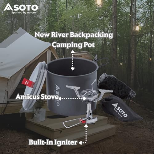 SOTO Amicus Backpacking Stove & Pot - Camping Stove With or Without Igniter - Image 6