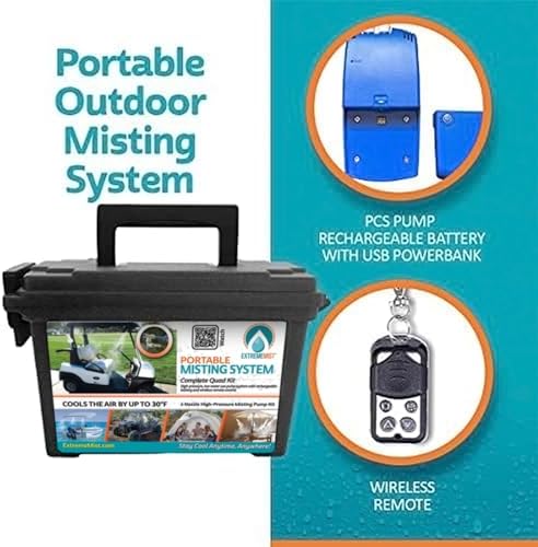 EXTREMEMIST Portable Mist System 16ft Wireless Outdoor Cooling Kit - Image 3
