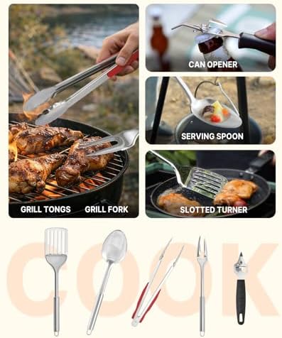 Gaialoop Camping Utensil Set, Camping Cooking Utensils & Kitchen Tools - Image 4
