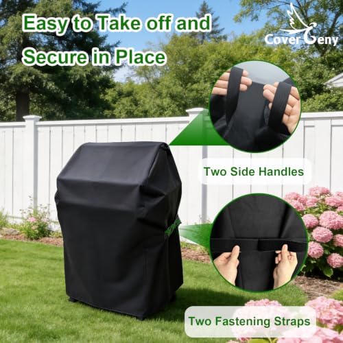 Outdoor Waterproof Small Grill Cover Fits for Weber Spirit 210 Series(E 210,S 210,E 215), Charbroil, Kenmore Grills, Heavy Duty 2 Burner BBQ Cover 30",Compared to Weber 7105 - Image 5