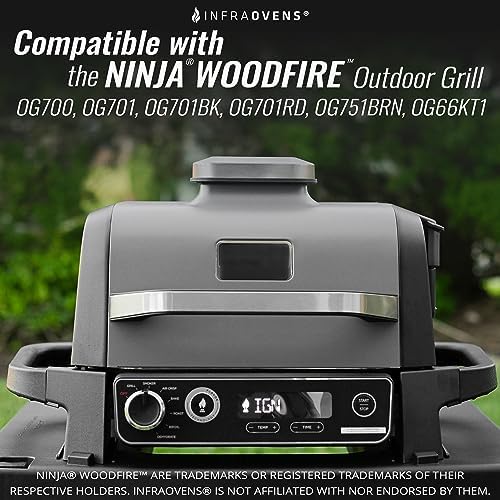 Stainless Steel Rack Set for Ninja Woodfire Outdoor Grill and Smoker with Waterproof Cooking Guide Accessory OG701 OG751 7-in-1 Wood Fire Electric Air Fryer Accessories, Dishwasher Safe by INFRAOVENS - Image 6
