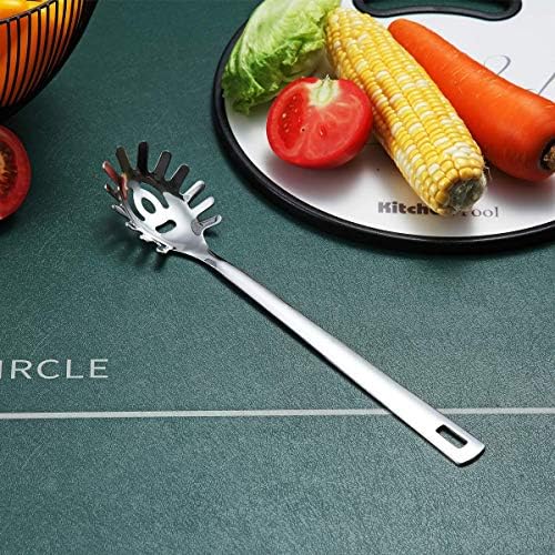 Spaghetti Spoon, Berglander Pasta Server, Stainless Steel Pasta Spoon, Pasta Fork, Noddle Fork, Heat Resistant, Dishwasher Safe, Easy to Clean - Image 2