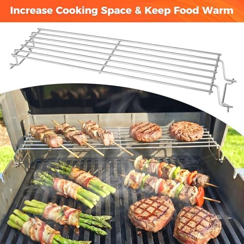 QuliMetal Stainless Steel Warming Rack for Weber Spirit 200 & II 200 Series - Image 3