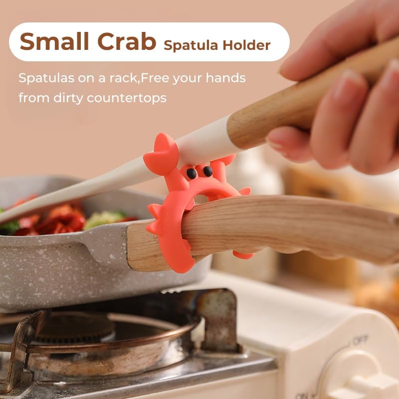Crab Spoon Holder Funny Spoon Rest for Stove Top, Steam Releaser- Cooking Gadgets, Cooking Gifts, Cool Kitchen Gadgets, Cool Gifts, Cute Kitchen Accessories - Image 2