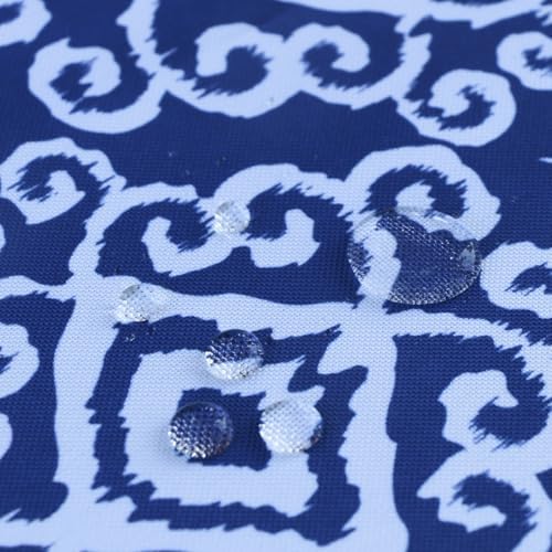 EHouseHome Outdoor Indoor Tablecloth with Umbrella Hole for Oval Table,Waterproof Patio Table Cloths, Spring/Summer Table Covers with Zipper for Backyard Circular Table/BBQs/Picnic,60 x 84 inches - Image 4