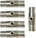 Push to Connect Fittings for High Pressure Misting System, 3/8" Misting Nozzle Connectors, Brass Slip-lock Connectors for 3/16" Threaded Mister Nozzles 5 pcs by TLTOOLEGIN