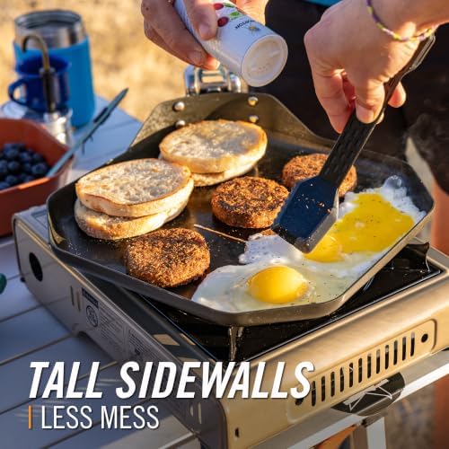 Gerber Gear ComplEAT Griddle - Portable, Nonstick Outdoor Camping Griddle - Premium Camping Cookware - Features Detachable Handle - Image 2