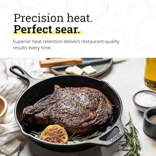 Lodge Pre-Seasoned Cast Iron Skillet Set, 8, 10.25 and 12 Inches - Image 4