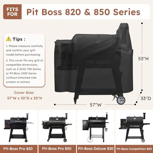 MC. Cover Grill Cover for Pit Boss 820/Pro 850, 600D Oxford Fabric - Image 2