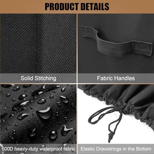 QuliMetal Grill Cover for Pit Boss PB1230 1100 Series Combo Grill - Image 4