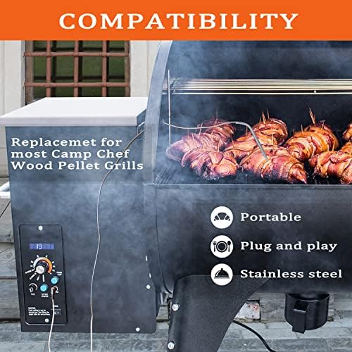 2 Pack High Temperature Meat Probe, Compatible with Camp Chef Wood Pellet Grills, Comes with 2pc BBQ Clip, Replace Stainless Steel Accessories - Image 6