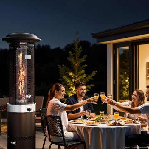 BALI OUTDOORS Propane Patio Heater, Stainless Steel Standing - Image 7