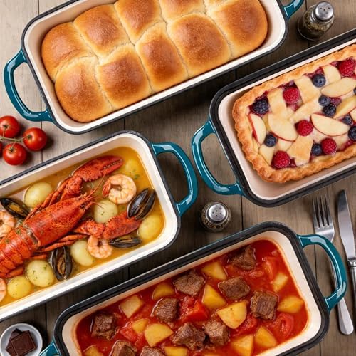 11x5 Inch Cast Iron Loaf Pan with Lid, Sourdough Bread Baking - Image 5