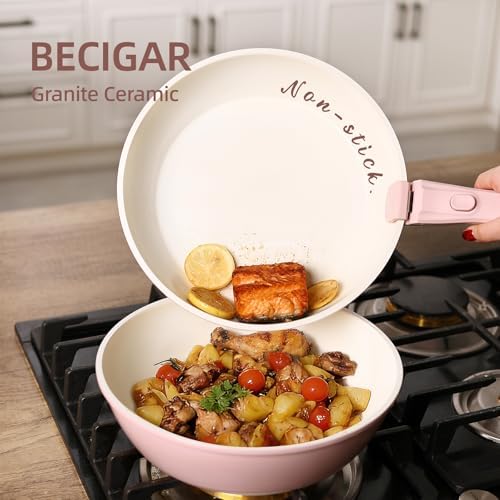 BECIGAR 23pcs Ceramic Pots and Pans Set - Image 5