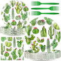 Cactus Party Decorations - Cactus Party Plates and Napkins for Kids Birthday Party, Serves 20 Guests by BonBeeDesign