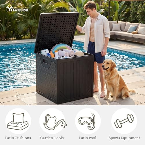 YITAHOME 150 Gallon Large Outdoor Storage Box w/Double Wall - Image 2