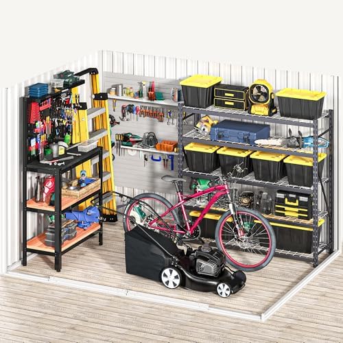 DWVO 7x5 ft Outdoor Storage Shed, Metal Waterproof w/Lockable Door - Brown - Image 5