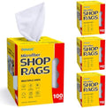 UNIMADE Shop Rags, 4 Boxes - 400 Sheets Microfiber Cleaning Cloth by Unimade