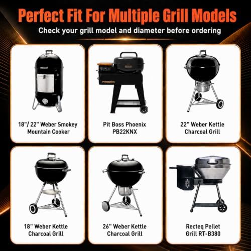 QuliMetal Upgraded Grill Side Table for Weber Kettle Grills 22/18/26 Inch - Image 3