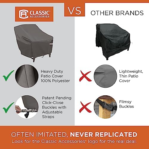 Classic Accessories Ravenna Water-Resistant 58 Inch BBQ Grill Cover, Dark Taupe - Image 2