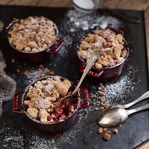 Staub Cast Iron 0.25-qt Mini Round Cocotte - Grenadine, Made in France - Image 4