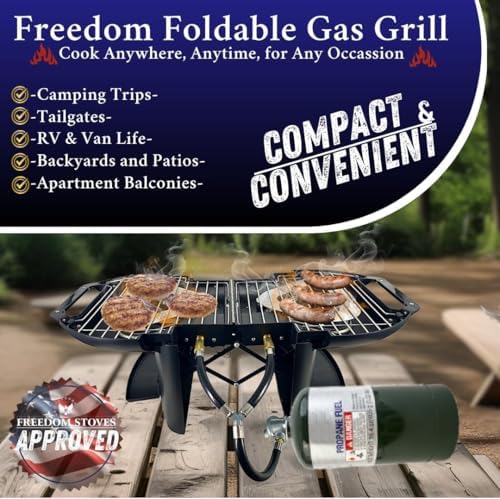Freedom Stoves Portable Gas Grill & Griddle Combo, 9,200 BTU - Image 2
