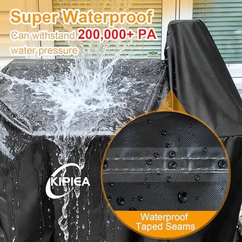 Kipiea 600D Pellet Grill Cover for Pit Boss Austin XL & Rancher XL, Waterproof BBQ Smoker Cover, UV Resistant, No Tear, No Fading - Image 5