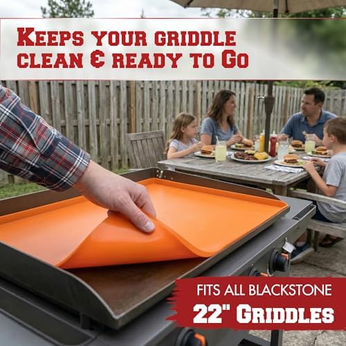 KITCHEN PERFECTION Silicone Griddle Mat Cover for Blackstone Grill 22 Inch - Image 2