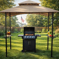 Kozyard Andra 8' x 5' BBQ Grill Gazebo Canopy Tent, Vented Soft Top Roof by Kozyard