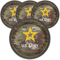 Havercamp U.S. Army Dessert Plates-24 Pack-7 Inch-Official Logo by Havercamp