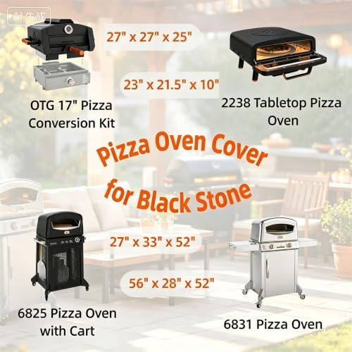 Pizza Oven Cover for Blackstone 6831 Pizza Oven with Side Table - Image 7