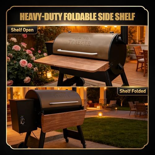QuliMetal Foldable Front Shelf for Traeger Pro 34 Series - Image 4