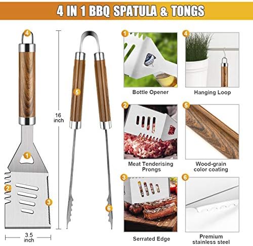 Cifaisi 38Pcs BBQ Tools Grilling Accessories Set with Aluminum Case - Image 2
