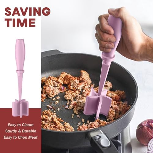 2Pack Meat Chopper Upgrade Hamburger Smasher, Masher for Ground Beef - Image 4