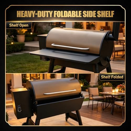 QuliMetal Grill Folding Shelf for Traeger Pro 34 Series - Image 3