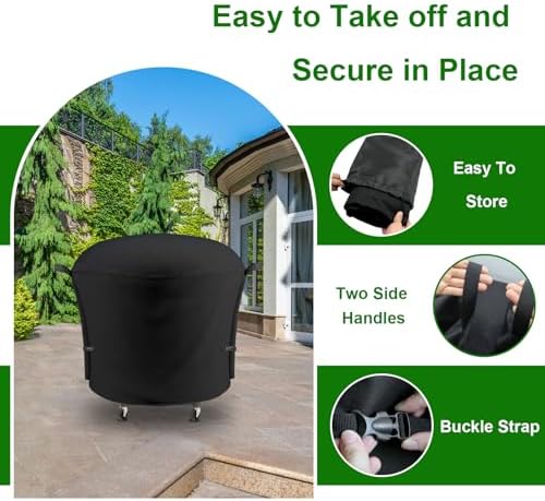 Outdoor Grill Cover Fits Cuisinart 30" CGG-999 XL 360 Griddle Cooking Center, Cover Geny Waterproof 600D Heavy Duty 360° Gas Grill Covers, 46" L x 41" D x 42" H. - Image 4