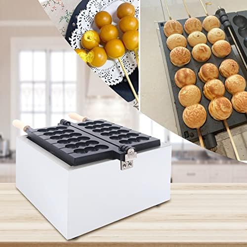 6-Grid Commercial Waffle Maker, 1400W Electric Waffle Machine, Stainless Steel Waffle Iron Baker with Non-Stick Coating, 122-572℉ Temperature Adjustable - Image 6